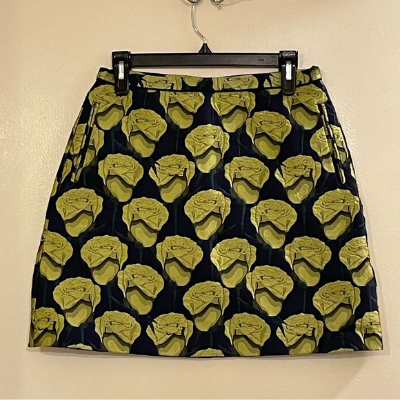 SEEN WORN KEPT by ANTHROPOLOGIE Rose Print Skirt - Picture 1 of 5